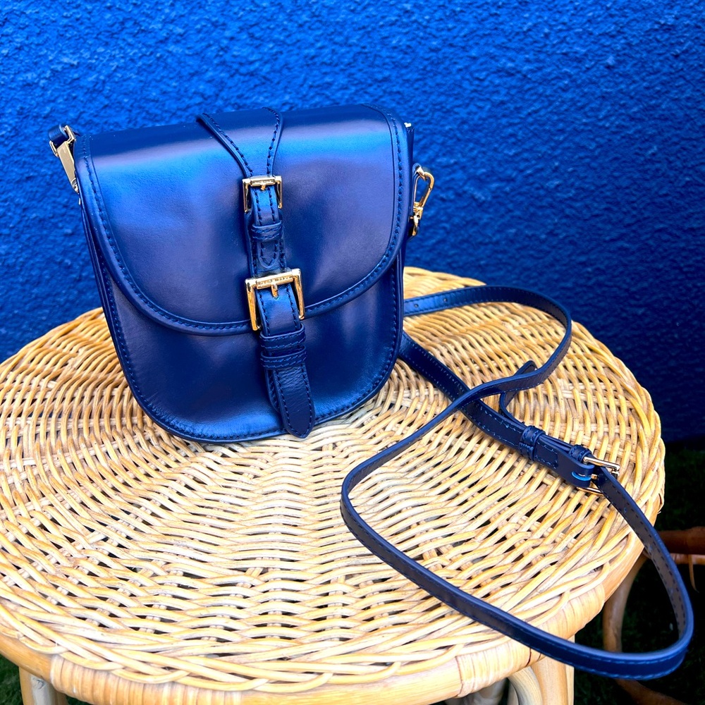 Isaac Mizrahi Genuine Leather Crossbody Bag